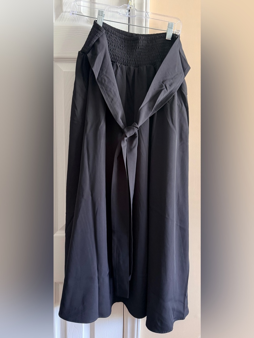 Zenana Outfitters Black Smocked Waist Maxi Skirt NWOT